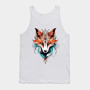 Neo Traditional Fox Tank Top